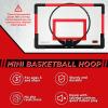 Sosation 2 Pcs Mini Basketball Hoop with 4 Basketball, Sticky Hook, Pump, Indoor No Drilling Basket Ball Hoop Decompress Game for Kid Adult Gift(Classic Style) view 3