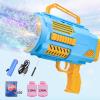 KB KAIBO Upgraded Bubble Gun No Dip, Bubble Machine Gun with Light, 9000+ Bubbles Per Min Bubbles for Kids Toys, 2025 Top for Kids, Grandkids, Boys, Girls 4-12 Years Old -Blue view 1