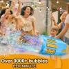 KB KAIBO Upgraded Bubble Gun No Dip, Bubble Machine Gun with Light, 9000+ Bubbles Per Min Bubbles for Kids Toys, 2025 Top for Kids, Grandkids, Boys, Girls 4-12 Years Old -Blue view 4