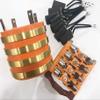 4 Ways,Generator Collector Ring,Bus Rings,Motor Collecting Ring, 4 Conductive Copper Slip Ring + Carbon Brush (Inner Diameter 50mm) view 3