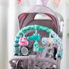 Caterbee Baby Bouncer Toy bar, Clip on Crib & Pram Activity Bar Toy Travel Arch Bassinet Toys for Toddlers (Animal) view 3