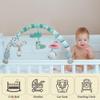 Caterbee Baby Bouncer Toy bar, Clip on Crib & Pram Activity Bar Toy Travel Arch Bassinet Toys for Toddlers (Animal) view 4