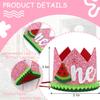 Watermelon First Birthday Crown - One in a Melon Baby 1st Birthday Party Decorations and Supplies view 2