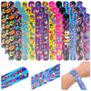 Kolewo4ever 144 Pcs 80s 90s Slap Bracelets Back to 80s 90s Throwback Theme Party Decorations Slap Bracelets Retro Cute Cassette Tape for Birthday Party Supplies view 4