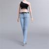 Fremego 1/6 Scale Female Clothes,Tank Top Jeans Clothes Vest Shorts Pants Trousers Costume Outfit Clothing for 12inch Female Action Figure Body (Vest + Jeans Pants 1) view 1
