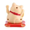 Acouto Waving Cat, Solar Powered Cute Waving Cat Good Luck Wealth Welcoming Cats Home Display Car Decoration Car Home Office Store (Yellow) view 3
