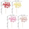 24 Pack Happy Mother's Day Cupcake Toppers with Glitter Hollow Heart Love Mother Best Mom Cupcake Food Picks Women Birthday Happy Mother's Day Theme Party Cake Decorations Supplies Colorful view 2