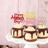 24 Pack Happy Mother's Day Cupcake Toppers with Glitter Hollow Heart Love Mother Best Mom Cupcake Food Picks Women Birthday Happy Mother's Day Theme Party Cake Decorations Supplies Colorful view 4