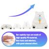 Anboor Jumbo Squishys Bear Animal Toys Cute Squishies White Bear Slow Rise Squeeze Animal Toy Sets Relief Stress for Kids Adult Valentines Day Idea view 3