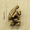 1Pcs Brass Retro Copper Copper Text Play Corn Antique Small Pendant Box Bag Pendant Copper Money Hand Piece Old Object() view 3
