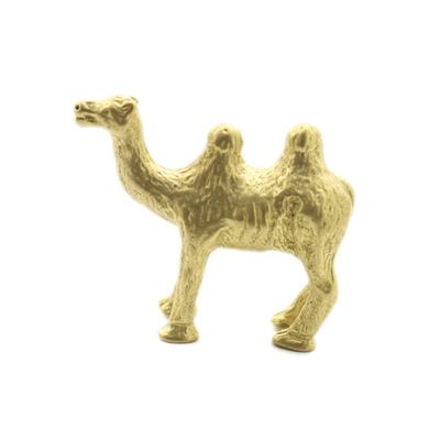 1Pcs  Brass Creative Desert Camel Decorative Copper Ornaments Ancient Player Portal to Put The Player Desk()