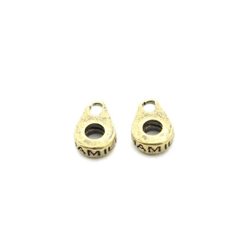 1Pcs   DIYBrass Bracelet Accessories Jewelry Accessories Fortune Buckle Running Rivers and Lakes Antiques Play DIY Beads Beads()
