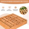 Costzon Kids Sandbox with Lid, 47 x 47in Sand Pit w/ 2 Convertible Bench Seats & Protective Bottom Liner, Cedar Wood Outdoor Sand Box for Backyard Home Lawn Garden Beach (with Backrest) view 3