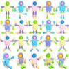 Eerrhhaq 20 Pcs Funny Sensory Fidget Toys,Transformable Chain Robot Finger Toy,Stress Relief Fingertip Gyro Toys for Party Favors,Gifts,Classroom Supplies Prizes view 1