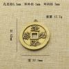 1Pcs    Brass Every Gambling Must Win Copper Money Pendant car Keychain Pendant Creative to Play The Play Object view 2