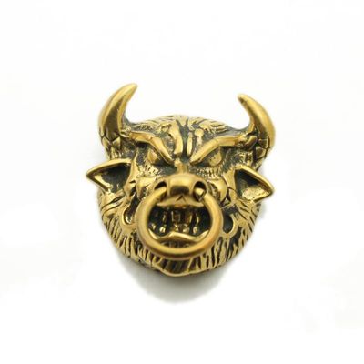 1Pcs Personality Creative Cow Cattle Magic King Money Buckle Brass Retro()