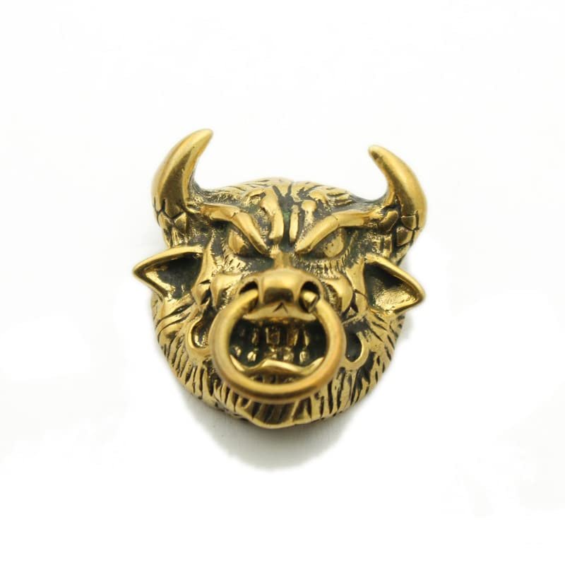 1Pcs Personality Creative Cow Cattle Magic King Money Buckle Brass Retro()