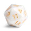 20 Sided DND Dice,D20 Giant Polyhedral Dice,55mm Titan Large Pearl Color D20 Dice,20 Sided Cube D&D Dice Set for Dungeons and Dragons, RPG, MTG Table Games(White Pearl) view 1