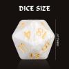 20 Sided DND Dice,D20 Giant Polyhedral Dice,55mm Titan Large Pearl Color D20 Dice,20 Sided Cube D&D Dice Set for Dungeons and Dragons, RPG, MTG Table Games(White Pearl) view 2