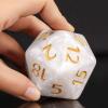 20 Sided DND Dice,D20 Giant Polyhedral Dice,55mm Titan Large Pearl Color D20 Dice,20 Sided Cube D&D Dice Set for Dungeons and Dragons, RPG, MTG Table Games(White Pearl) view 3