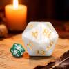 20 Sided DND Dice,D20 Giant Polyhedral Dice,55mm Titan Large Pearl Color D20 Dice,20 Sided Cube D&D Dice Set for Dungeons and Dragons, RPG, MTG Table Games(White Pearl) view 4