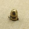 1Pcs White Copper net red Personality Cute Cartoon Mushroom Head Key Pendant Small Doll Bag car Brass Metal Doll Gift(19 * 14mm) view 4