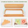 AtMini Sand Tray for Classroom Wooden Montessori Sand Tray with Lid for Kids Writing Letters and Numbers, Preschool Classroom Must Haves, Kindergarten Learning Tools (White) view 2
