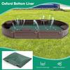 Costzon Kids Sandbox with Cover, HDPE Child Sand Pit w/Detachable Built-in Seating & Bottom Liner for Backyard Lawn Garden Beach, Outdoor Sand Box for Kids Age 3+ (Elliptical) view 4
