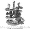 Replacement Parts for Thomas & Friends Trains and Cranes Super Tower Playset - GXH09 ~ Replacement Helicopter Harold, 2 Landing Pads, 2 Flags and Red Handle view 4