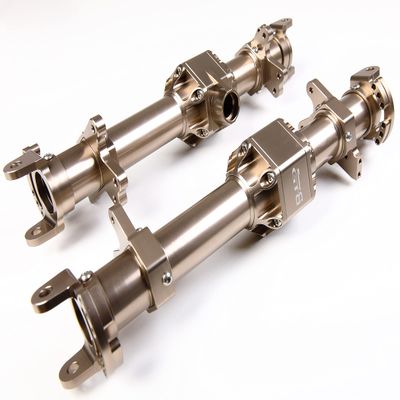 GTBRacing Metal Front Rear Axle Housing Set Fit Kyosho Mad Force Kruiser FO-XX Mad Crusher New USA-1 Upgrade Part (Titanium)