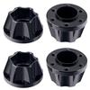 DJX 4pcs 12mm Aluminum Wheel Hex Hub Adapter Accessories Wheel Extension for 1/10 RC Crawler 1.9inch or 2.2inch Wheel Rim TRX4 Axial SCX10 D901(Black 12mm) view 1