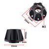 DJX 4pcs 12mm Aluminum Wheel Hex Hub Adapter Accessories Wheel Extension for 1/10 RC Crawler 1.9inch or 2.2inch Wheel Rim TRX4 Axial SCX10 D901(Black 12mm) view 3