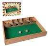 GOTHINK Shut The Box - Table Math Game with 12 Inch Wooden Board for Adults & Kids - 12 Spots Dice Game with 2+ Player Games, Includes 2 Dice, Ideal for Game Night, Travel, Classroom - (Ages 6+) view 1