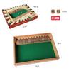 GOTHINK Shut The Box - Table Math Game with 12 Inch Wooden Board for Adults & Kids - 12 Spots Dice Game with 2+ Player Games, Includes 2 Dice, Ideal for Game Night, Travel, Classroom - (Ages 6+) view 3