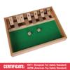 GOTHINK Shut The Box - Table Math Game with 12 Inch Wooden Board for Adults & Kids - 12 Spots Dice Game with 2+ Player Games, Includes 2 Dice, Ideal for Game Night, Travel, Classroom - (Ages 6+) view 4