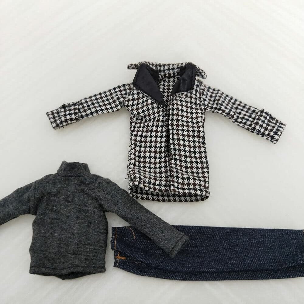 1/6th Soldier Clothes Suit Coat+Jeans Model for 12" Figure