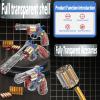 FESVASDEE Clear Housing Toy Revolver Foam Blaster with Elite Soft Foam Darts for Nerf Guns Toys Gun Set for Kids Ages 5 6 7 8 Medium view 2