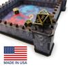 Castle Dice Rolling Tray | Square Wooden DND Dice Tray | Full Color | USA | Dungeons and Dragons view 2