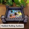 Castle Dice Rolling Tray | Square Wooden DND Dice Tray | Full Color | USA | Dungeons and Dragons view 3