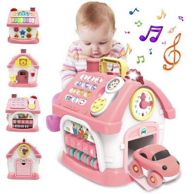 Ming You Montessori Toys for 1+ Year Olds Girl Gifts - 8-in-1 Musical Learning House Baby Toy 6-12 12-18 Months, Toddler Toys Age 1, 2 Year Old Girl Birthday Gifts