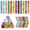 48 Pcs Happy Birthday Slap Bracelets for Kids Birthday Party Slap Bracelets Bulk Snap Bracelet Party Favors Supplies for kids&teens Gifts Teacher Classroom School Favors Prizes Exchanging Gifts view 1