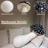 Hofun4U Giant Mushroom Plush Pillow - 51 inch Mushroom Shaped Stuffed Long Body Pillow - Polka Dot Mushroom Plush - Christmas Birthday Gifts Choice Home Decoration (Black) view 3