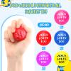 20 Pcs Valentine's Day Stress Ball Jesus Loves You Stress Balls Stresses Reliever Toys Valentines Party Favor Foam Bouncy Fidget Balls Bulk for Valentine Party Gift, 1.57 Inch(Colorful) view 3