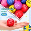 20 Pcs Valentine's Day Stress Ball Jesus Loves You Stress Balls Stresses Reliever Toys Valentines Party Favor Foam Bouncy Fidget Balls Bulk for Valentine Party Gift, 1.57 Inch(Colorful) view 4