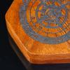 UDIXI Wooden DND Dice Box with Magnetic Lid for Storage Set of 7 Polyhedral Dice, with Compass and Skull Pattern, Compatible with RPG Tabletop Game view 4