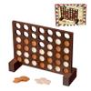 GOTHINK Wooden Four in a Row Game, Classic Strategy Game for Kids and Adults, Perfect for Family Picnics, Camping, Great Travel Game view 1