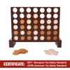 GOTHINK Wooden Four in a Row Game, Classic Strategy Game for Kids and Adults, Perfect for Family Picnics, Camping, Great Travel Game view 3