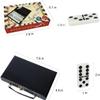 GOTHINK Portable Double 6 Dominos Set for Adults with Storage Box 28 Tiles Dominoes Set for Holiday Travel Game - Classic Tabletop Board Games Durable, Travel-Friendly, and Easy to Read Tiles view 2