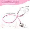 Phobby Kids Doctor Kit, 8 Pieces Toddlers Doctor Playset with Medical Storage Bag & Real Stethoscope, Pretend Play Doctor Toys Birthday Gift for Boys Girls Aged 3 4 5 6 (Pink) view 2