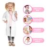 Phobby Kids Doctor Kit, 8 Pieces Toddlers Doctor Playset with Medical Storage Bag & Real Stethoscope, Pretend Play Doctor Toys Birthday Gift for Boys Girls Aged 3 4 5 6 (Pink) view 4